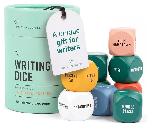 Two Tumbleweeds Writing Dice